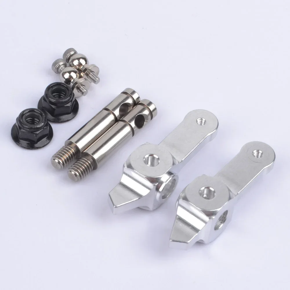 Aluminum Alloy Front Upright Kit For Tamiya DT02 WR02 DT03T Blitzer Beetle