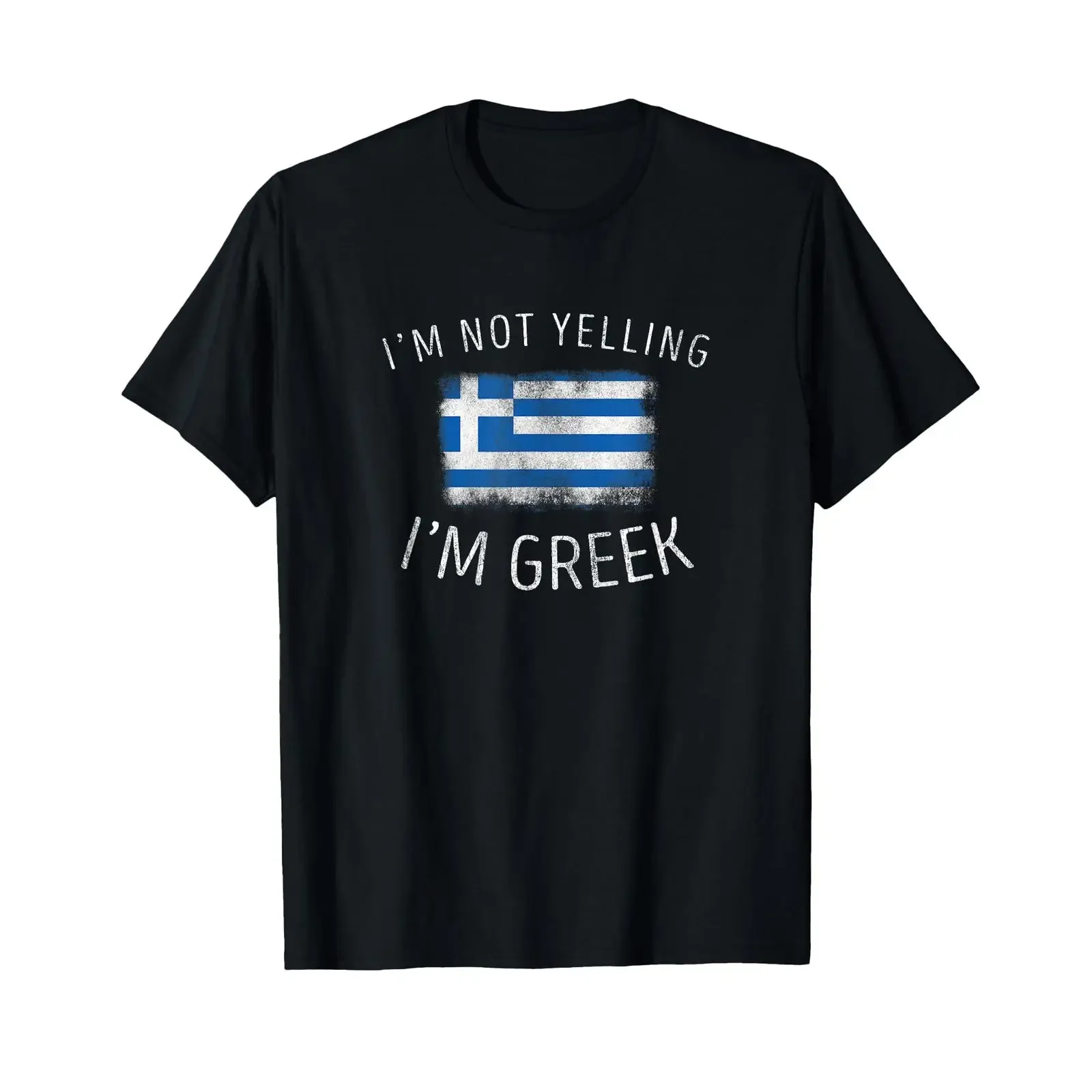 I'm Not Yelling Greek Funny Greece Pride T Shirt vintage Washed Breathable Stylish Stretched Comfortable designer clothes