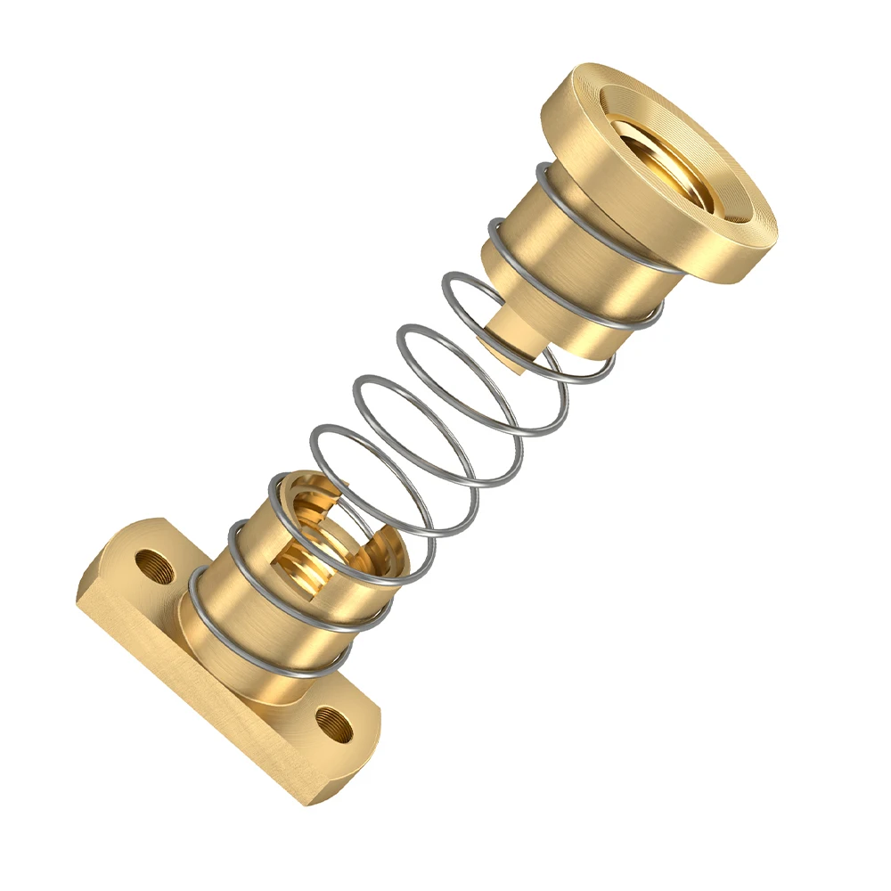 RAMPS T8 Anti Backlash Lead Screw Nut 2/4/8mm Brass Nut For Ender 3 CR10 T8 Lead Screw Spring Nut DIY CNC 3D Printer Parts