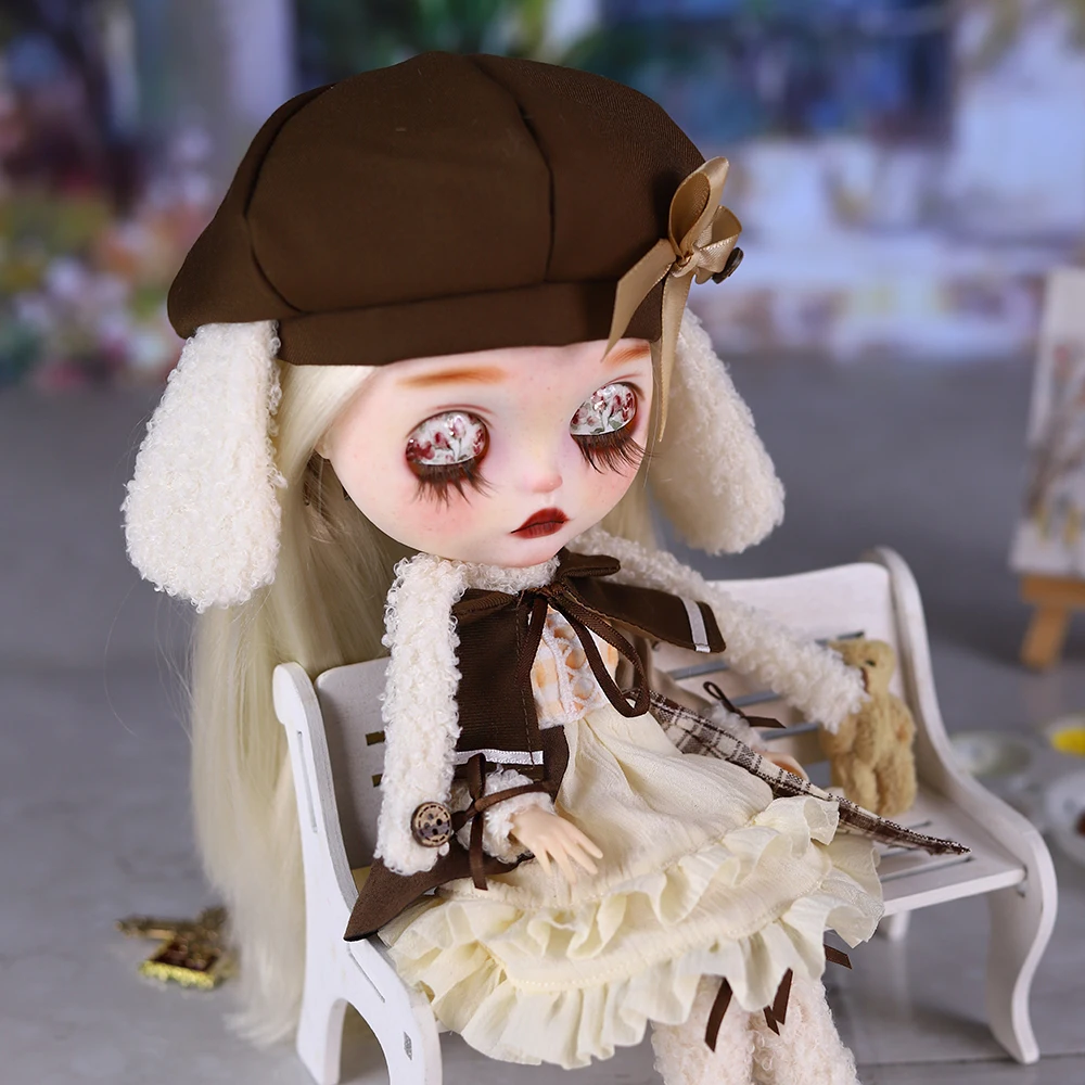 Freckle Girl ICY DBS Blyth Doll Matte Face 1/6 BJD Azone S Anime Girl Oil Painting Custom Art Collection