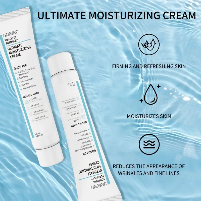 Ultimate Moisturizing Cream for Face with Centella, Niacinamide, Barrier Protection Moisturizer Cream for All Skin Types
