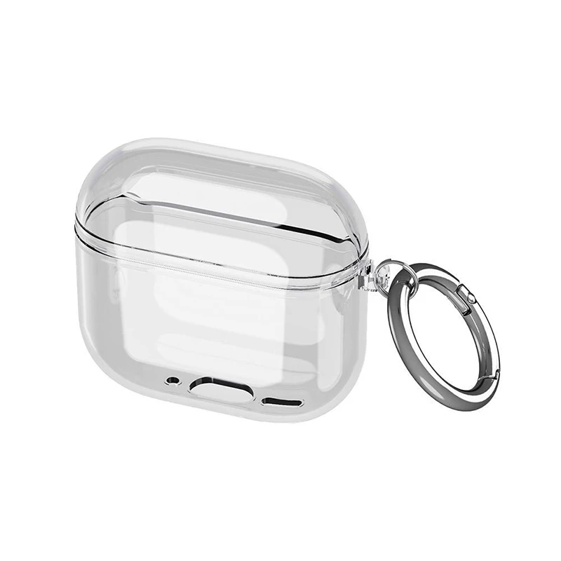 Funda transparente para Apple AirPods de 4. a generación, funda protectora transparente de TPU suave para auriculares inalámbricos para AirPods 4, carcasa para auriculares
