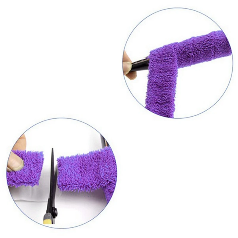 Punho De Badminton Com Fita De Vedação, Sweat Band, Gel De Mão, Raquete De Tênis, Filme Base, 10m Roxo