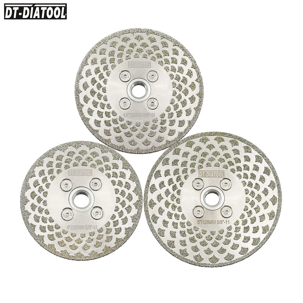 

DT-DIATOOL Electroplated Diamond Grinding Wheel Cutting Disc for Granite Marble Tile Saw Blade 1pc Dia 105 115 125mm