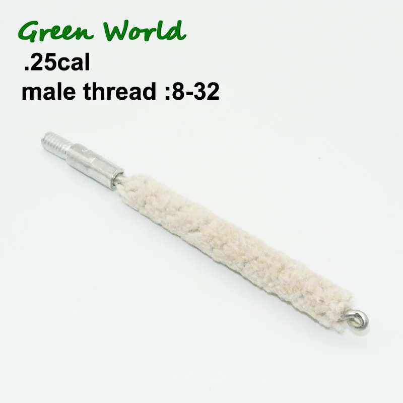 Green World 3 Stück/Lot.22cal-9mm Moppbürste, Wattestäbchen, Pistolenreinigungsbürste, Gewinde 8-32 – Detail 7