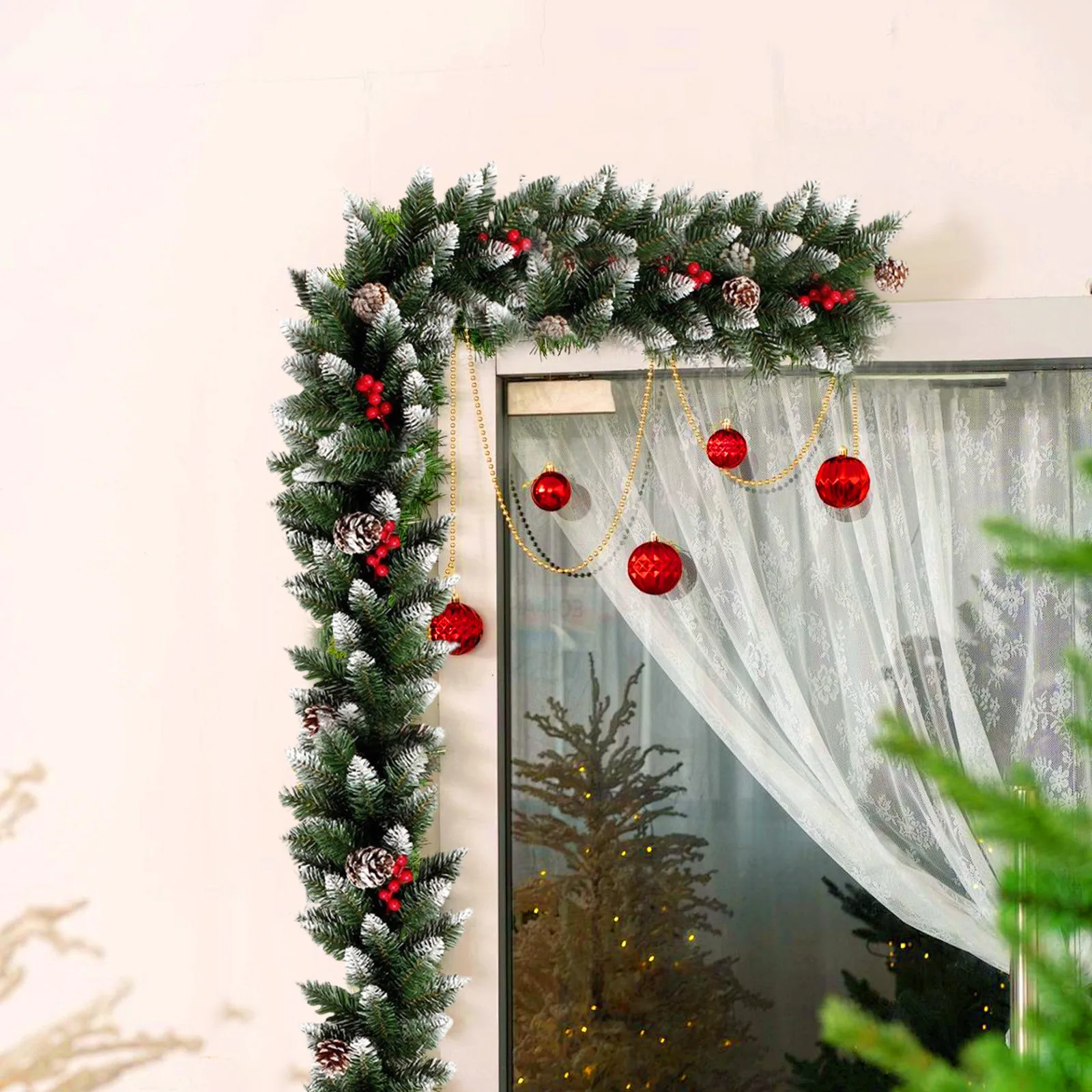 9Ft Lighted Christm… - image