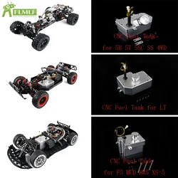 Aluminum Alloy CNC Leakproof Fuel Tank Assembly Set for 1/5 HPI ROVAN ROFUN KM BAJA LT V5 LOSI F5 RF5 MCD RR5 XS-5 Rc Car Parts