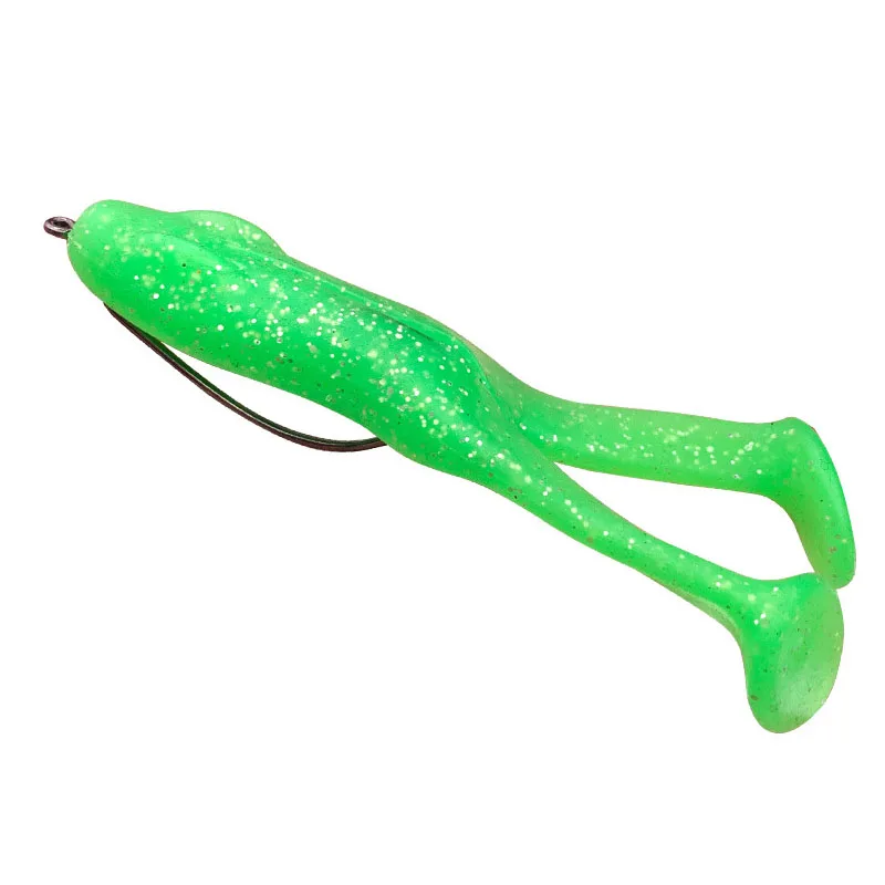 5 Stück Weiche Frosch-Angelköder 8,5cm 9,5cm Kicker-Frosch Springender Frosch Angelzubehör – Detail 3