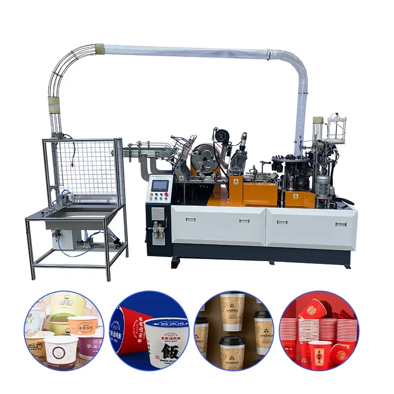 High Performance Paper Cup Machine PLC Control Full Auto New Product Paper Cup Making Machine Paper Bowl Making Production Line