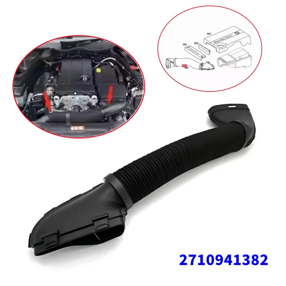 

2710941382 Для Mercedes Benz SLK Class 171445 171442 SLK200 2004-2010, воздуховод, впускная трубка, впускная трубка, черные аксессуары из АБС-пластика