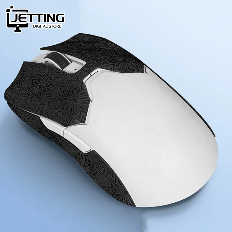 1 Juego de pegatinas antideslizantes para ratón ultravioleta para VIPER V3 PRO, cinta antisudor antideslizante, parche antisudor con textura de copo de nieve ultrafino