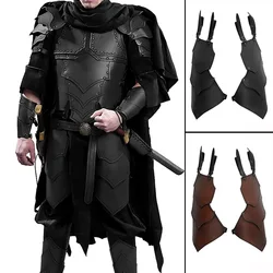 Medieval Renaissance Knight PU Leather Faulds Belt Tasset Viking Pirate Cosplay Costume Thigh Protector Leg Armor Larp Accessory