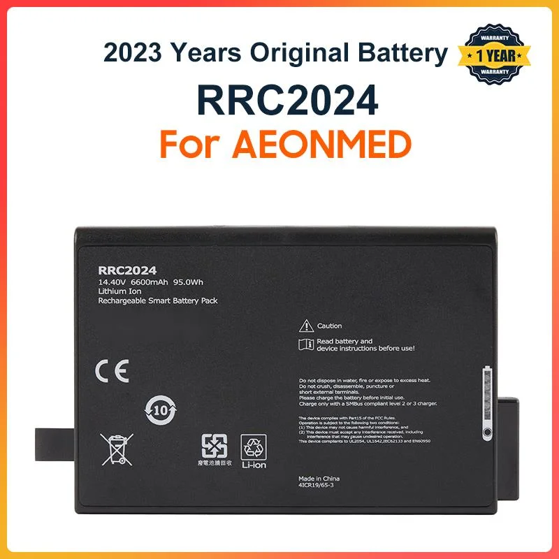 RRC2024 Rechargeable Smart Battery Pack For AEONMED VG70 HAMILTON C2 Lung Ventilator Battery JW-Y4S3P-6.6 JW-2024