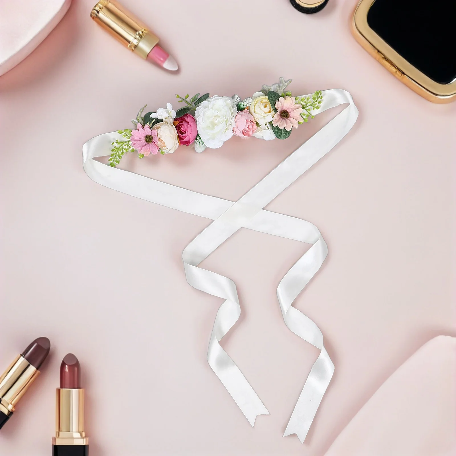 

Pregnancy Dress Sash Maternity Belt Elegant Lace Design Adjustable Comfortable Supportive Accessory for Expectant Mothers