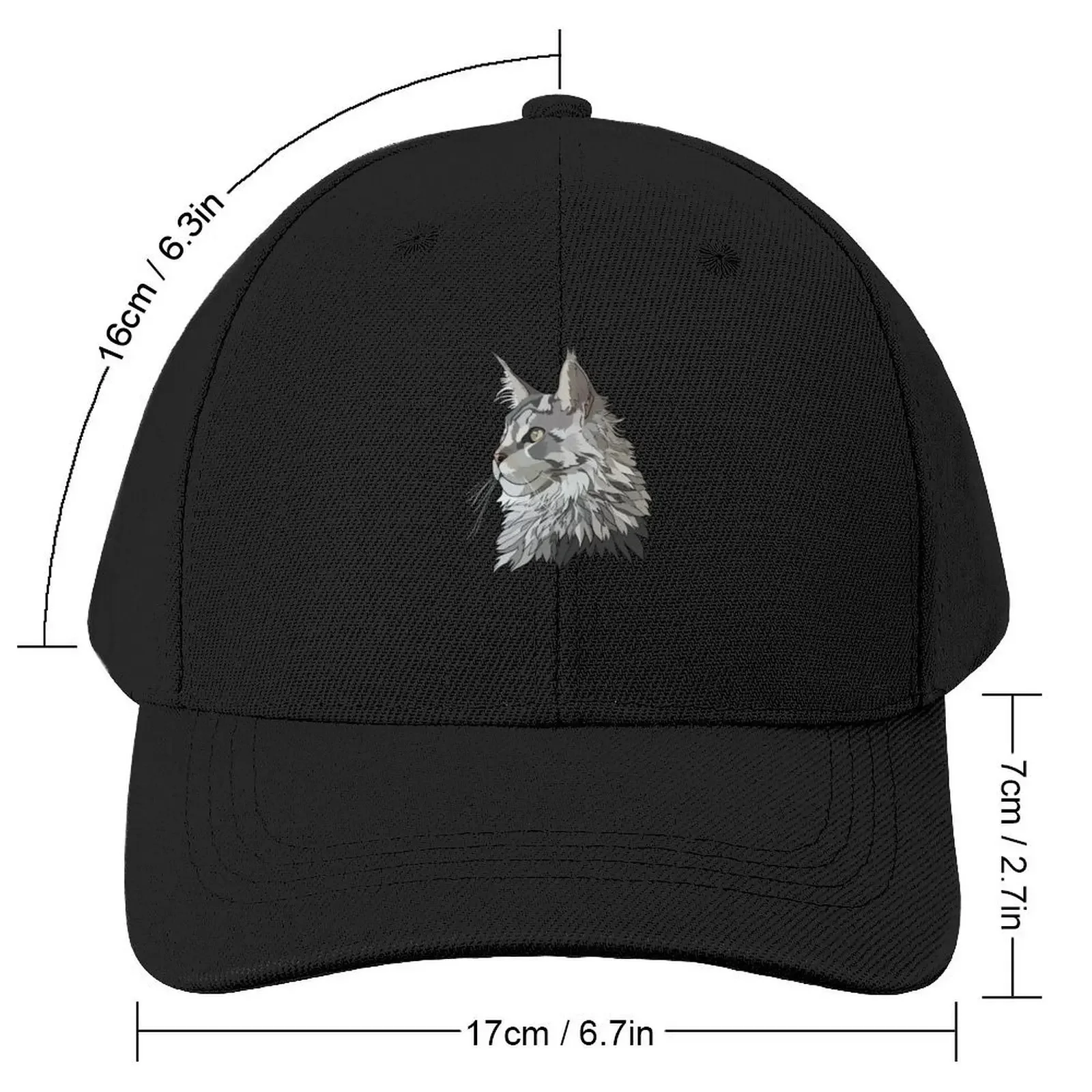 Maine Coon Cat Baseball Cap Beach Bag Ball Cap Brand Man cap For Women Men's