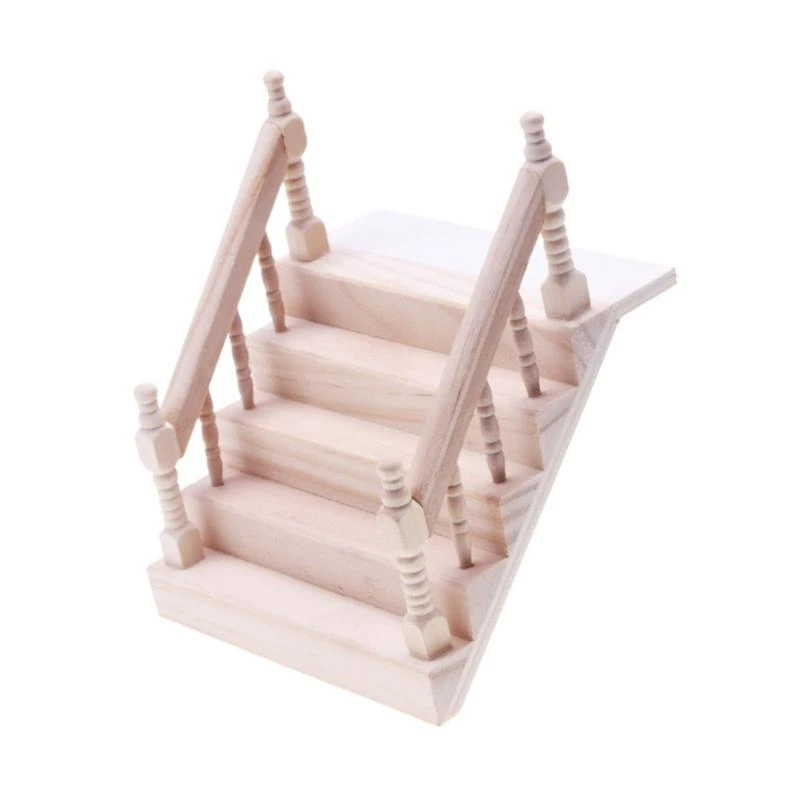 Realistas miniatura materiais resistente com corrimão mão para bonecas suprimentos suprimentos
