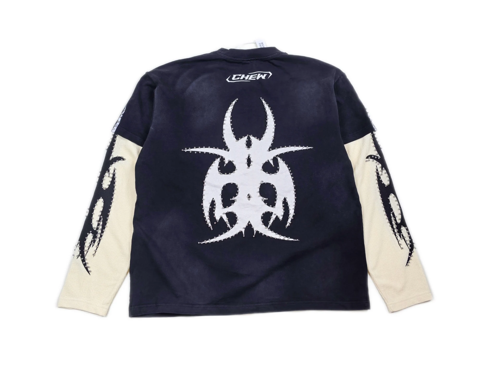 CHEW FOREVER Retro Thorn Totem Long Sleeved T-Shirt Men Women Best Quality T Shirt Top Tee
