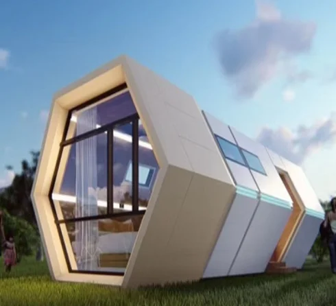 Luxus tragbare Büro-Pod, Fertighaus Mini-Haus/maßge schneiderte modulare Haus/Apfel kabine Container nach Hause/Home Stay Pod