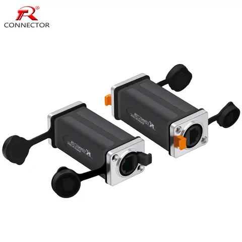 Connecteur de coupleur étanche RJ45 femelle à femelle, accoupleurs droits réseau 8P8C 1 pièce