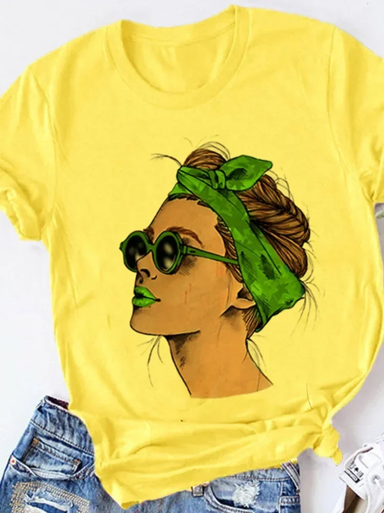 

Yellow T-shirt Women Summer Print Lady Casual T Shirt Tops Harajuku Streetwear Short Sleeve Tshirt,Drop Ship