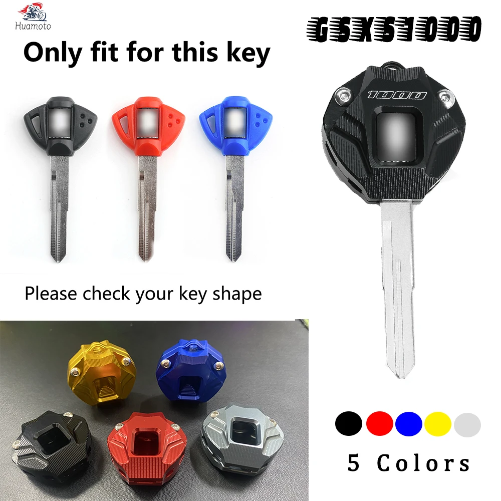 5 Colors For SUZUKI GSXS1000 GSX-S1000 GSX-S GSXS 1000 Motorcycle Key Cover Protection Shell Keychain Key Ring Case Accessories