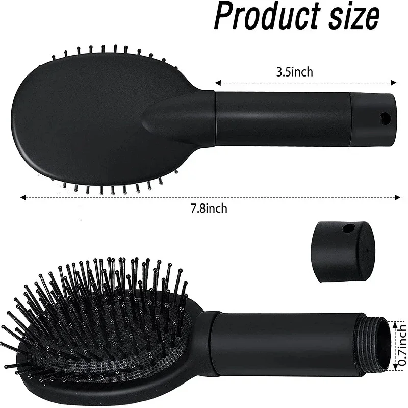 Hair Brush Key Safe Box Hair Comb Secret Stash Hidden Safe Diversion Hiding Diamond Jewelry Storage For Bedroom Bathroom Carry