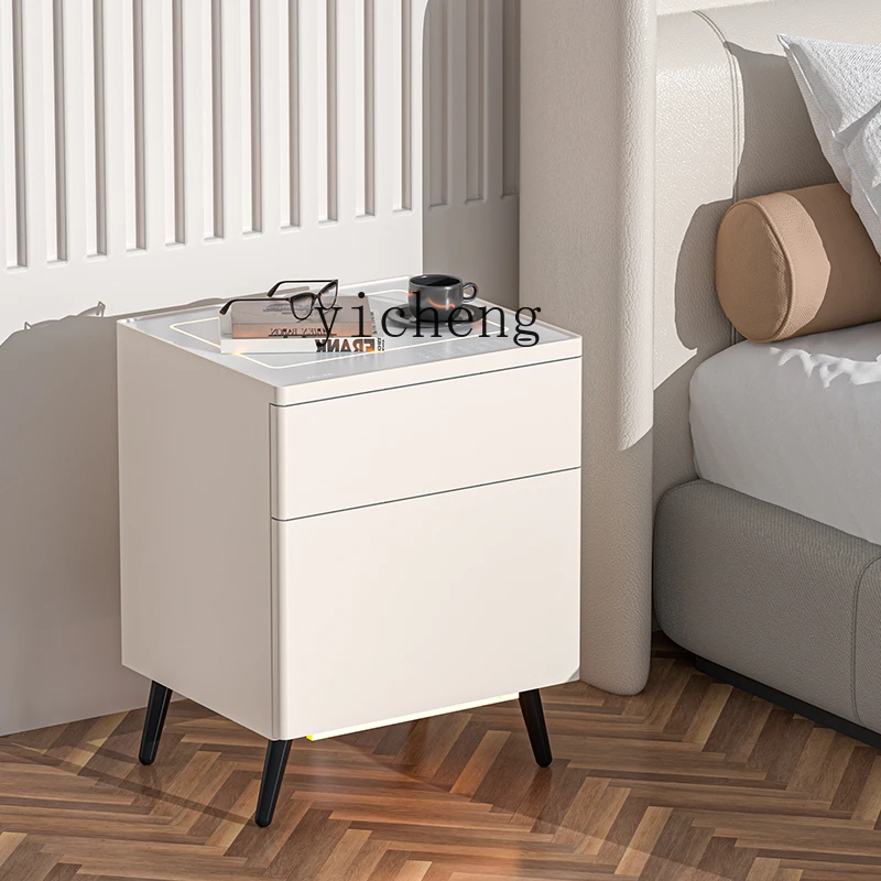 b5 Wireless Charging Double-Drawer Bedside Table Safe Box All-in-One Cabinet Household Anti-Theft Safe Box