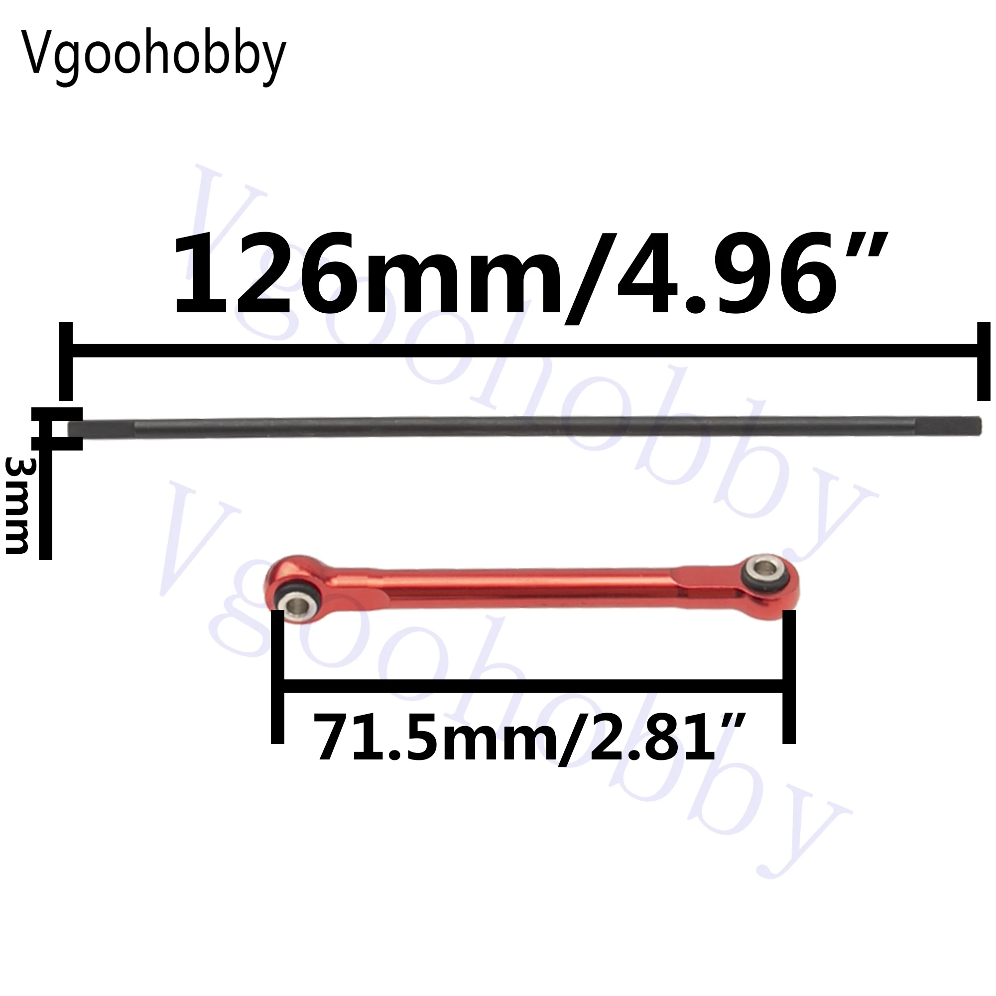 Metal Front Sway Bar RC Car Anti-Sway Bar Anti-Roll Mount Compatible with Traxxas UDR 1/7 RC Unlimited Desert Racer