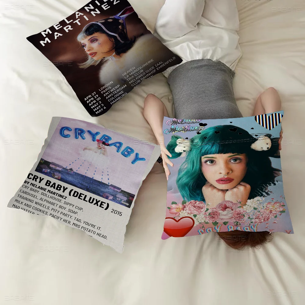 

Melanie Martinez Singer Crybaby Music Personalized Picture Text Home Decorative Pillows Household Gifts 45x45cm