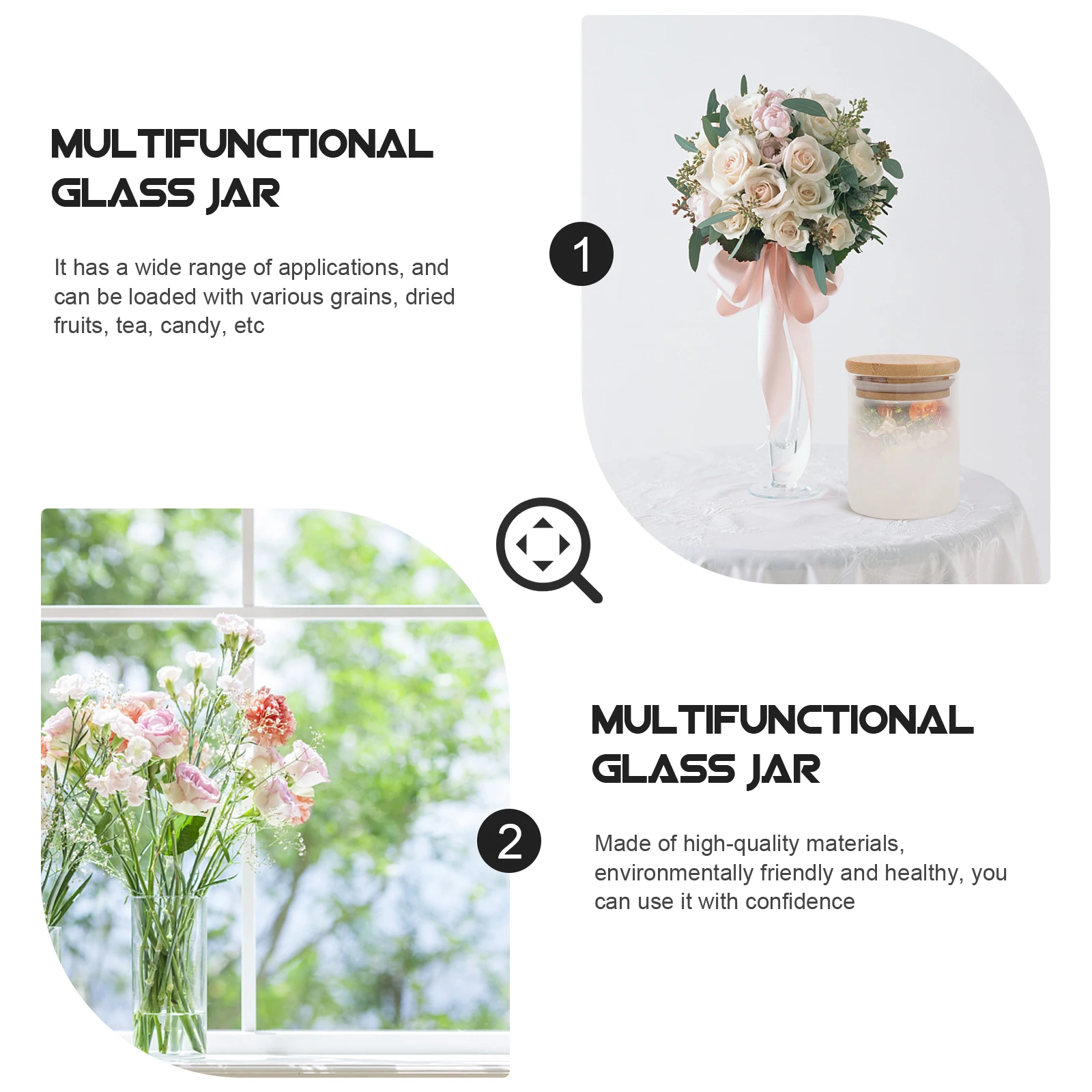 

4 шт. герметичные банки для кухни, прозрачные с крышкой, контейнер для хлопьев, контейнеры для хранения, герметичные крышки для закусок