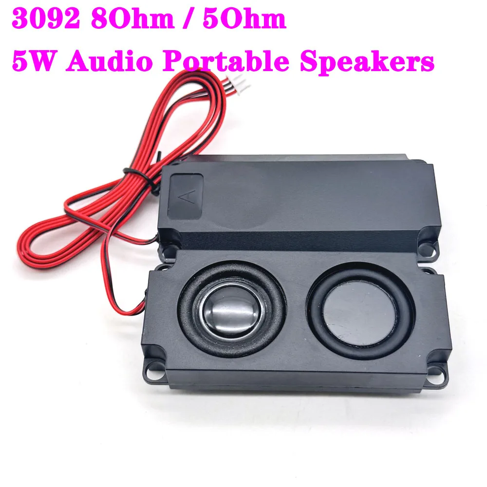 1sets 8 ohm 5W Full Range Clear Sound Cavity Speaker Dual Vibration membrane Audio loudspeaker Box For TV computer