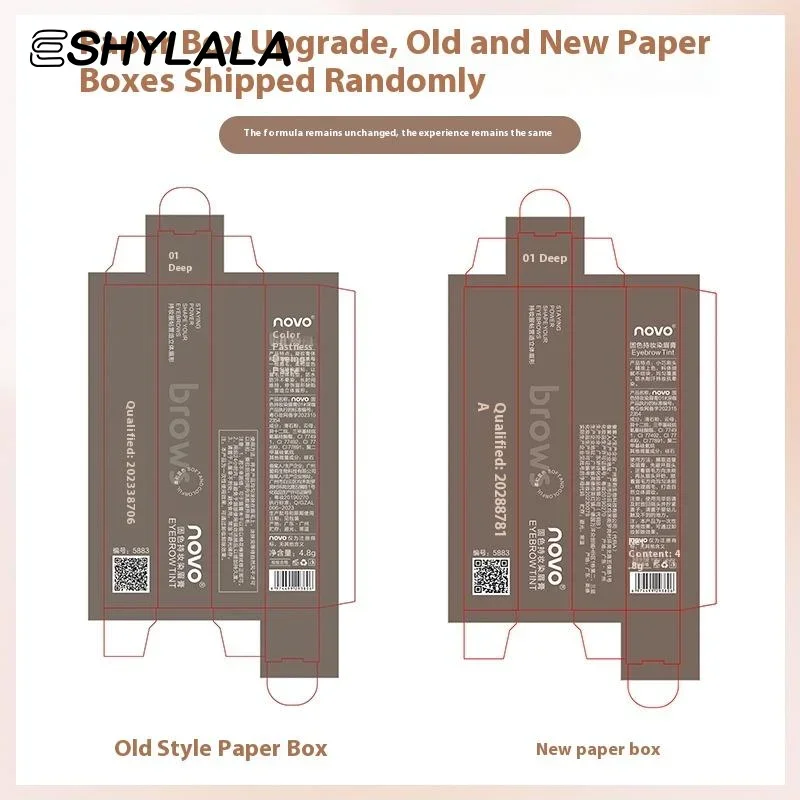 Crema per sopracciglia tintura liquida Impermeabile a lunga durata Marrone scuro naturale Tinta per sopracciglia Sopracciglio Enhancer 4 colori Mascara cosmetico