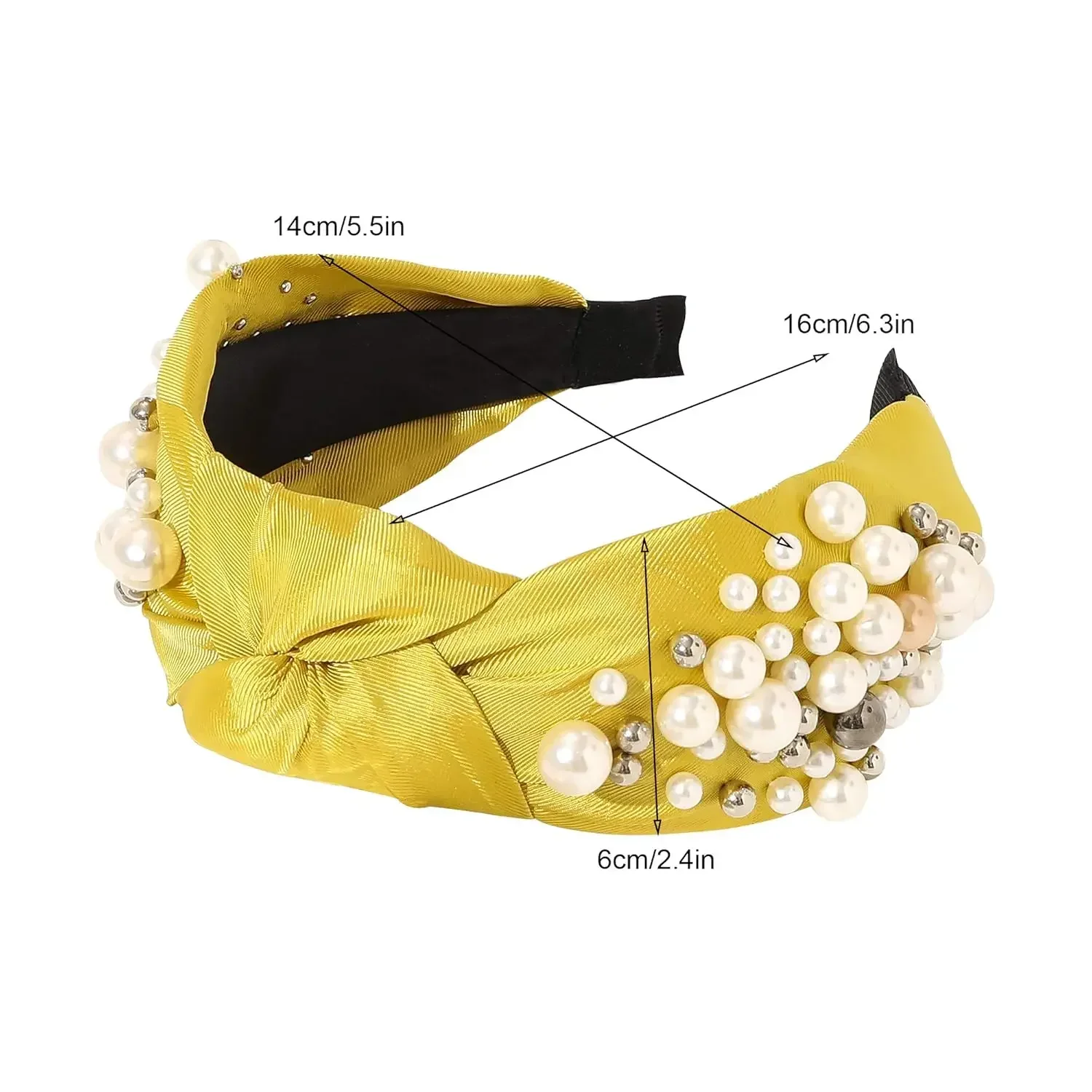 عصابات رأس للنساء - 6 قطع من إكسسوارات الشعر المبطنة، عصابات شعر للفتيات بدون زلة، عصابة رأس أنيقة لطيفة هدية للنساء