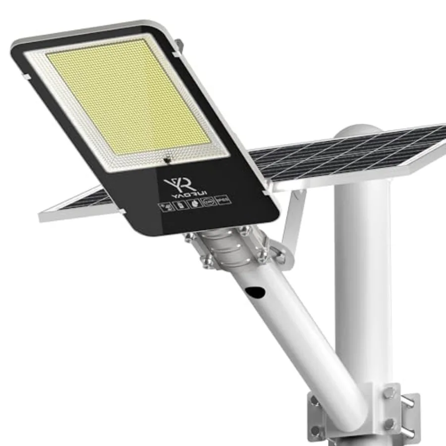 

Солнечные уличные светильники для коммерческих парковок, с датчиком движения, от заката до рассвета, сверхмощные, водонепроницаемые