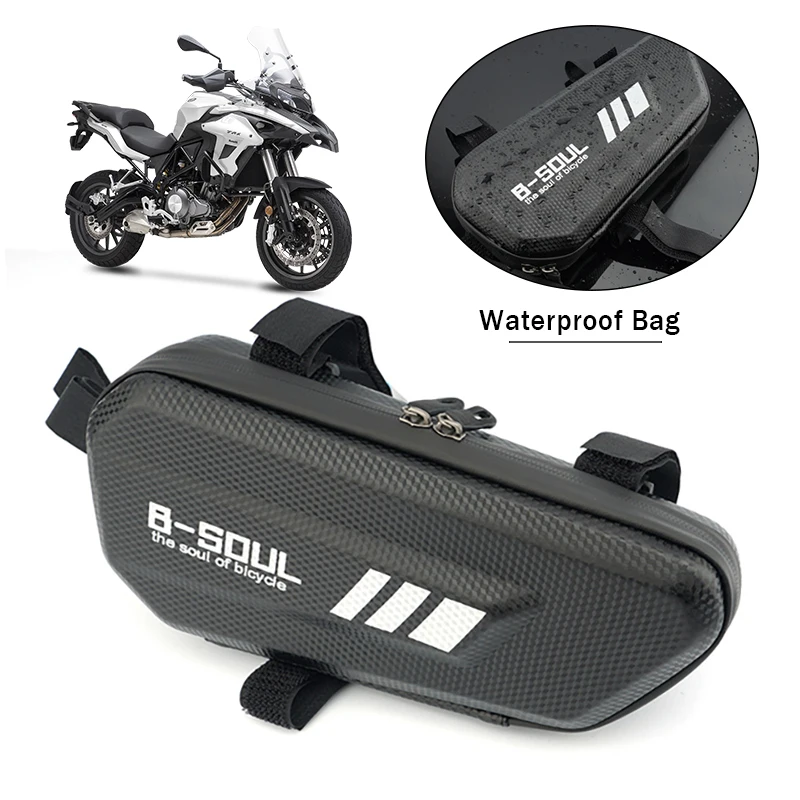 

TRK502 TRK502X Motorcycle Frame Hard Shell Triangle Pouch Bag Side Bag For Benelli TRK 502X TRK 502 trk502 Waterproof Bag