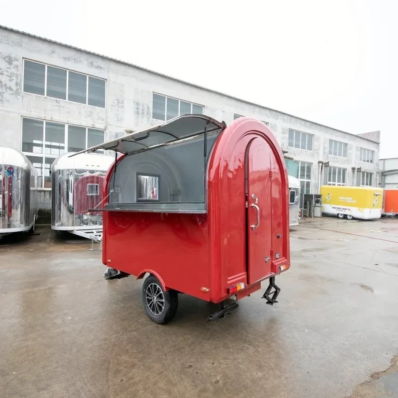 Food Trailer Cart Hot Dog Food Cart Mini Food Trailer Coffee Cart
