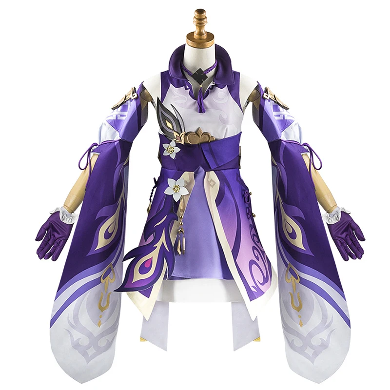 Genshin Impact Keqing Cosplay Costume Uniform Cosplay Anime Chinese Style Halloween Costumes for Women Game view 2