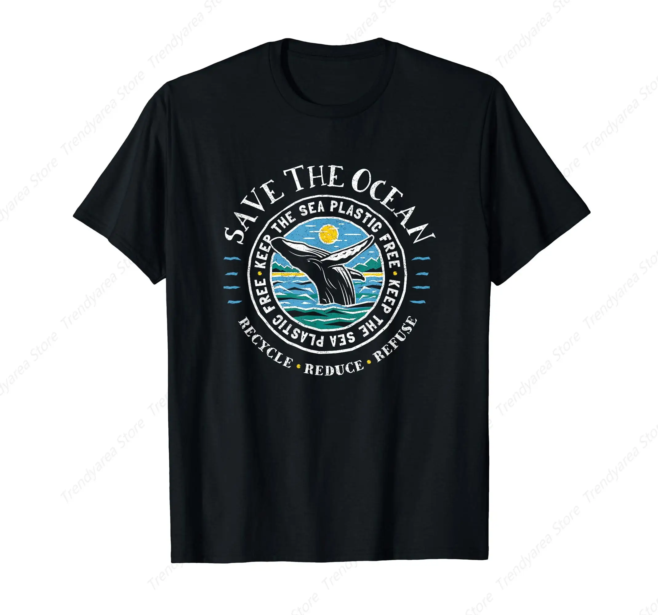 Whale Conservation Save The Ocean Humpback Whales Lover T-Shirt