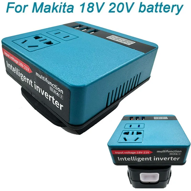For Makita 18V Li-ion Battery Portable Inverter ,DC 18V to AC 220V Power Station Generator Battery Adapter with Powered Outlet
