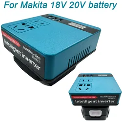 For Makita 18V Li-ion Battery Portable Inverter ,DC 18V to  AC 220V Power Station Generator Battery Adapter with Powered Outlet