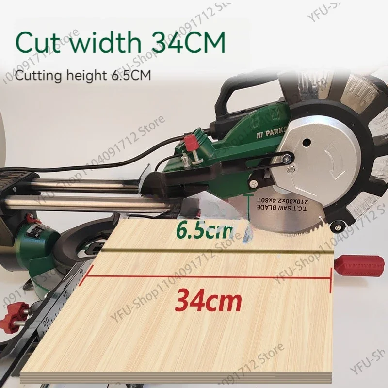 8 Inch Tie Rod Miter Saw High-Precision Push-Pull Miter Saw Sawing Aluminum Machine Multi-Angle Cutting Machine 220V