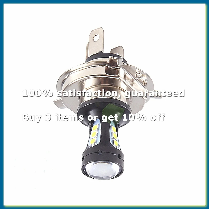 ●H4 Motorcycle 3030 LED Hi-Lo Beam Headlight Head Light Lamp Bulb 6500K 12-24v-A57M
