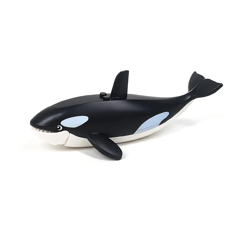 MOC City Tier-Bausteine Meerestier Killerwal Figuren Zoo-Set Zubehör Bausteine Kinderspielzeug Geschenk