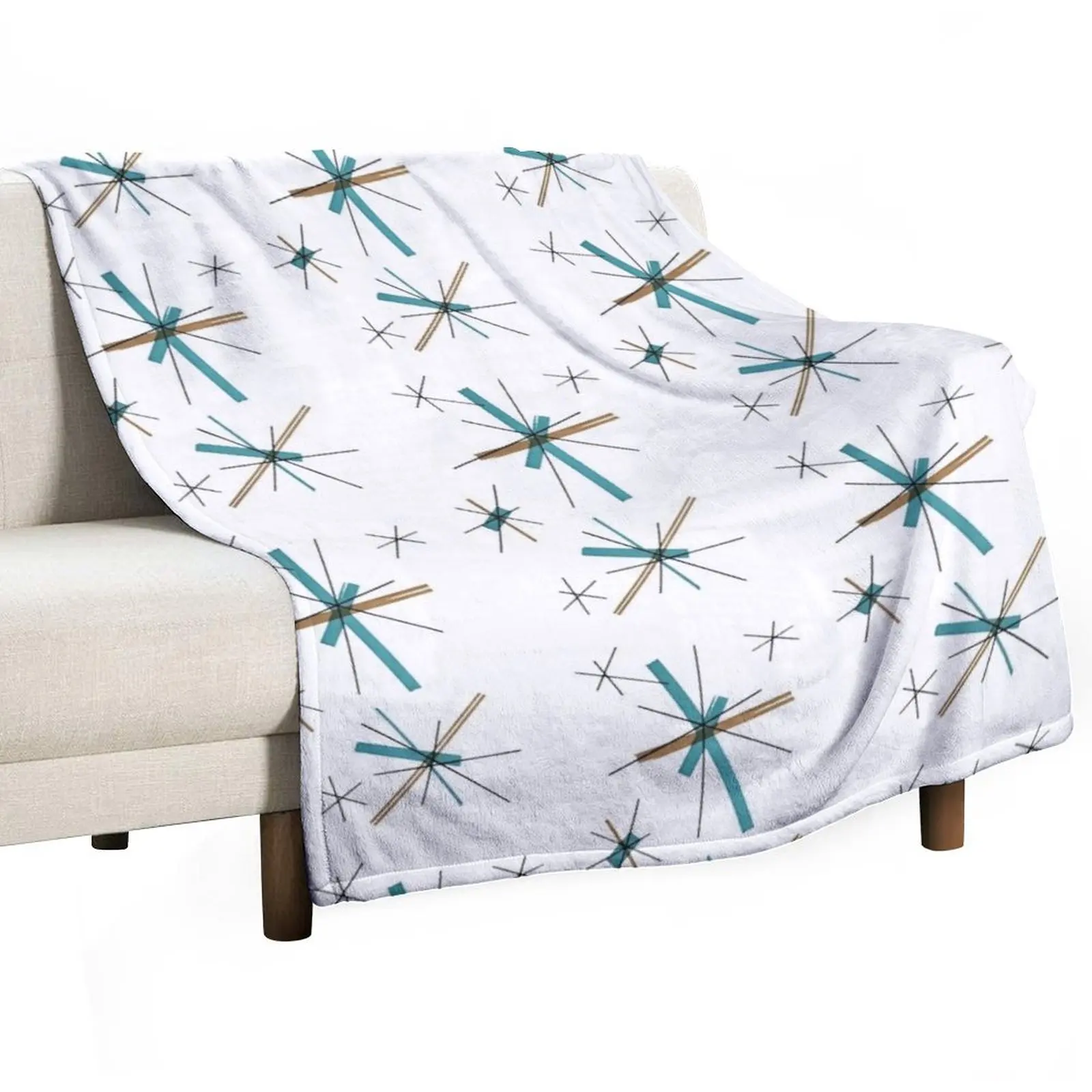 

Salem North Star Atomic Starburst Mid Century Modern Throw Blanket anime Single Thermal Retros Blankets