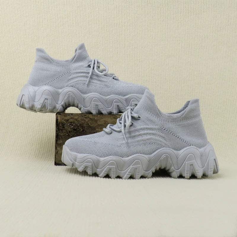 

MWY Fashion Women's Vulcanize Shoes Casual Sneakers Women's Sports Shoes Breathable Sock Shoes Zapatillas De Deporte Size 36-44