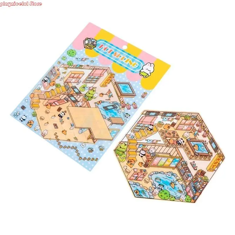 E8ba 3D миниатюрная сцена наклейка для скрапбукинга журнал альбом Альбом Кейс Кейс Ноутбук