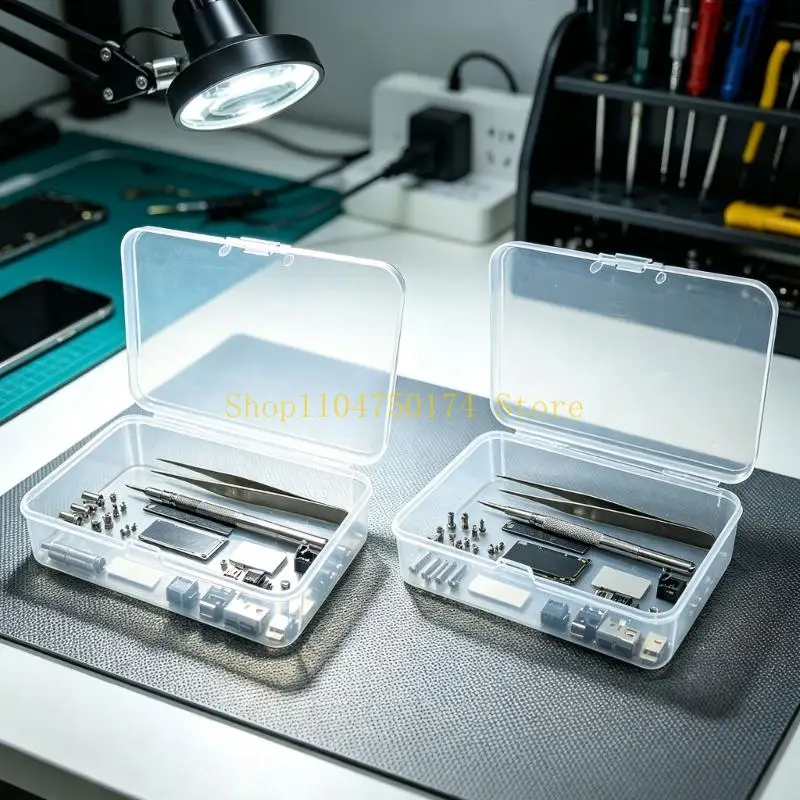 PP Plastic Organizers Box Holders with Open Compartment and Attached Lid Top Sale