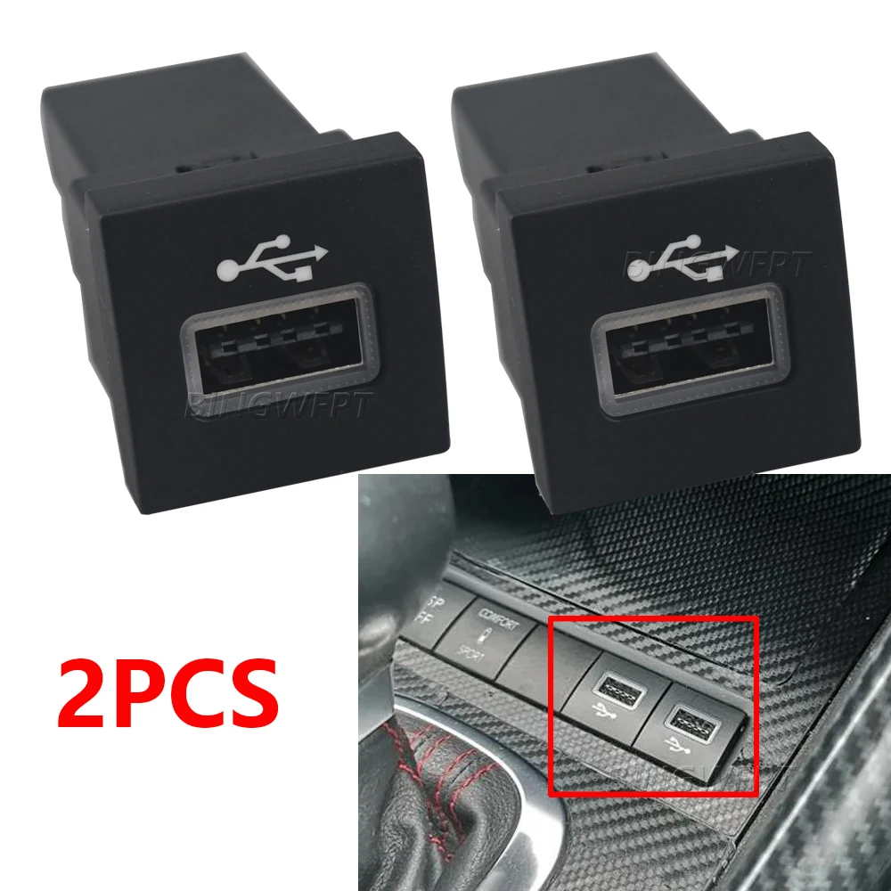 2PCS Car USB Input Adapter Audio Radio u-disk flash Socket Interface Music Cable for VW Golf 6 Jetta MK5 Caddy EOS Scirocco