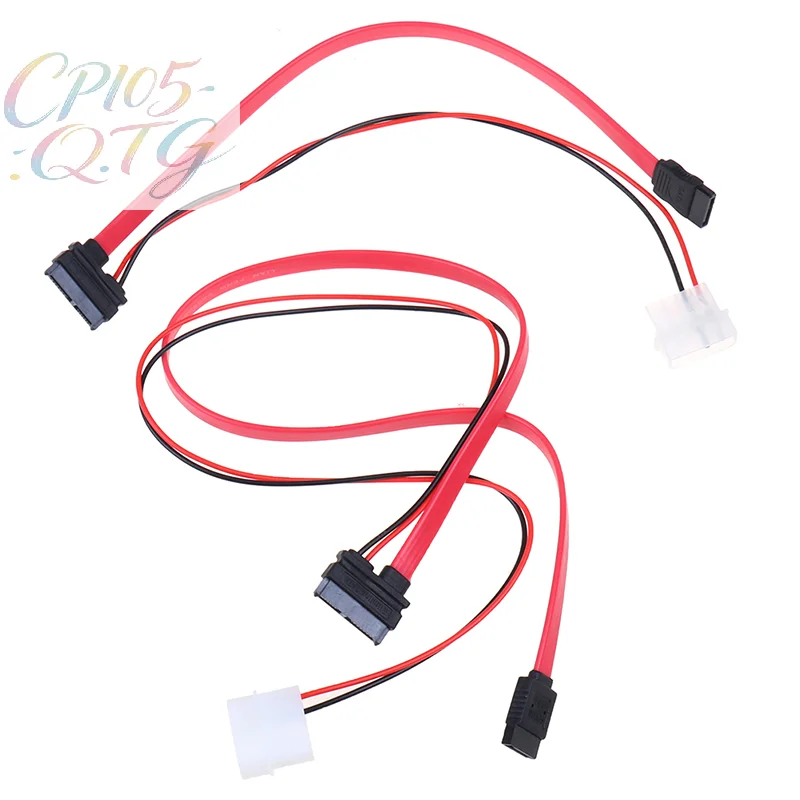 Hot Sale 7 + 6 Pin Slimline SATA Cable for Slim Laptop SATA DVD CD-RW Adapter Cable