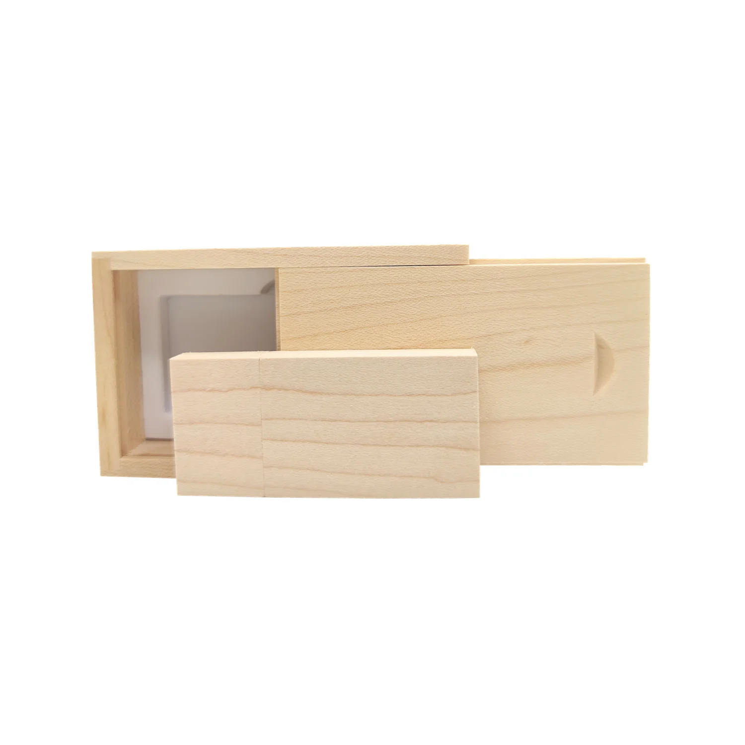 Free Custom Laser Engraving LOGO Rectangle Maple USB2.0 Flash Drive and Wooden Box 4GB 8GB 16GB 2GB 64GB 28GB